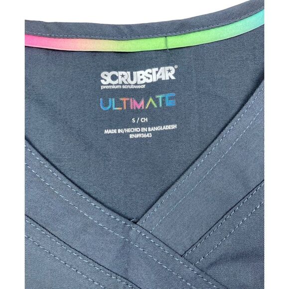 Scrubstar ultimate grey scrub top and joggers - Picture 3 of 5